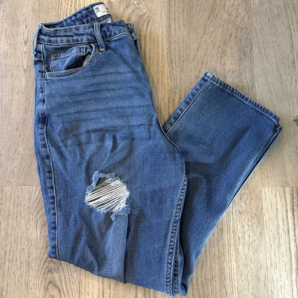 Hollister California Curvy Ultra High Rise Vintage Straight Leg‎ Sz 11R- W30 L27